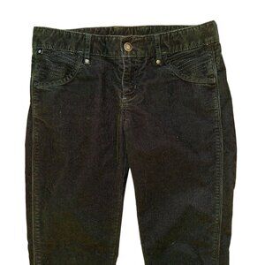 Athleta Black Corduroy Pants Size 6 With Adjustable Drawstring Waist